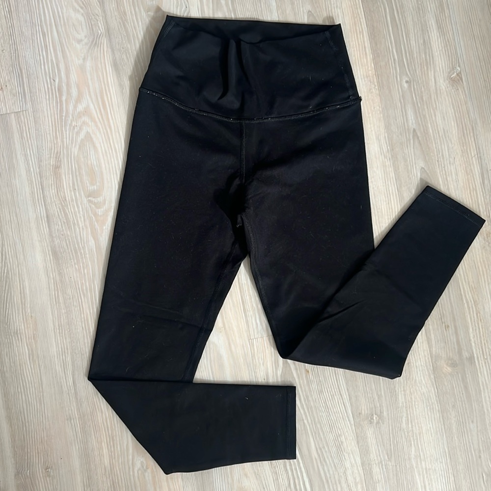 Aerie women’s black high waisted tummy control leggings, size small short